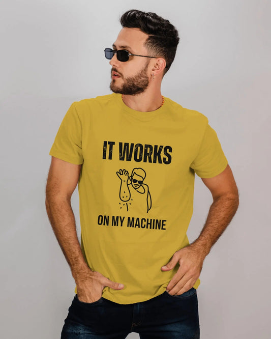 It Works On My Machine - Unisex Coding T-Shirt for developers DevHero India