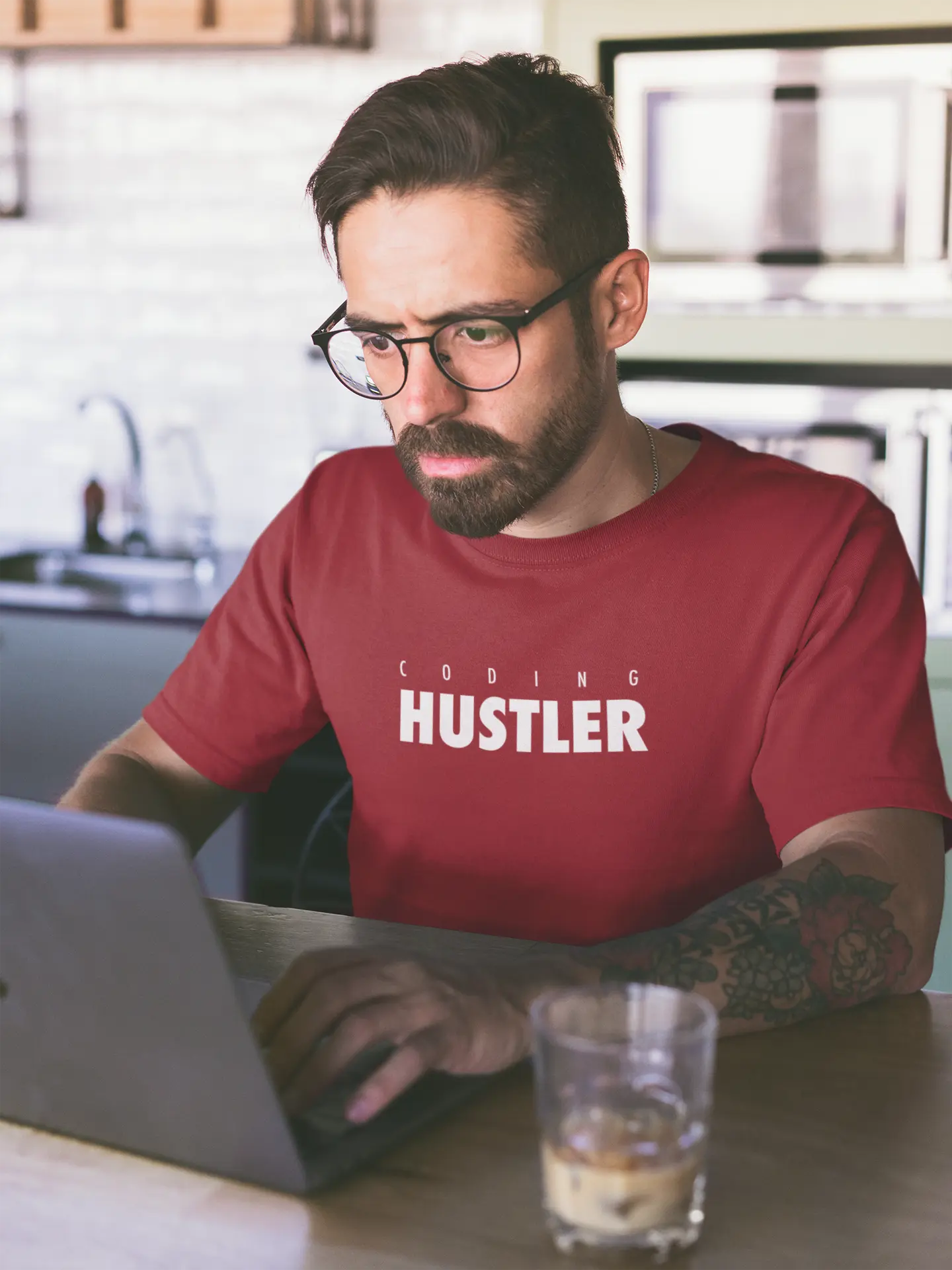 Coding Hustler Unisex T-Shirt - Show Your Coding Spirit DevHero India
