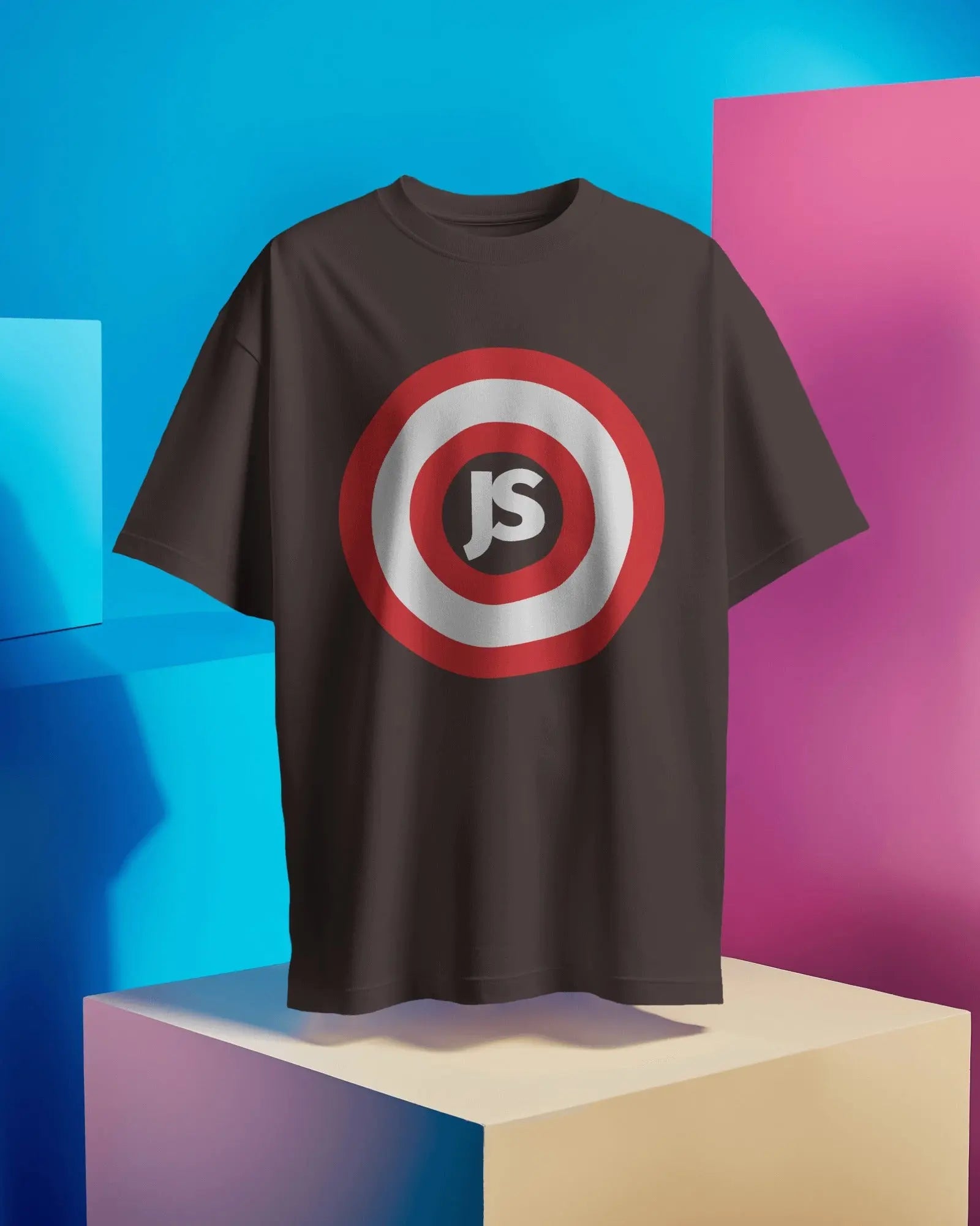 Captain JS Short Sleeve T-Shirt - Fun and Functional for JavaScript Developers DevHero India