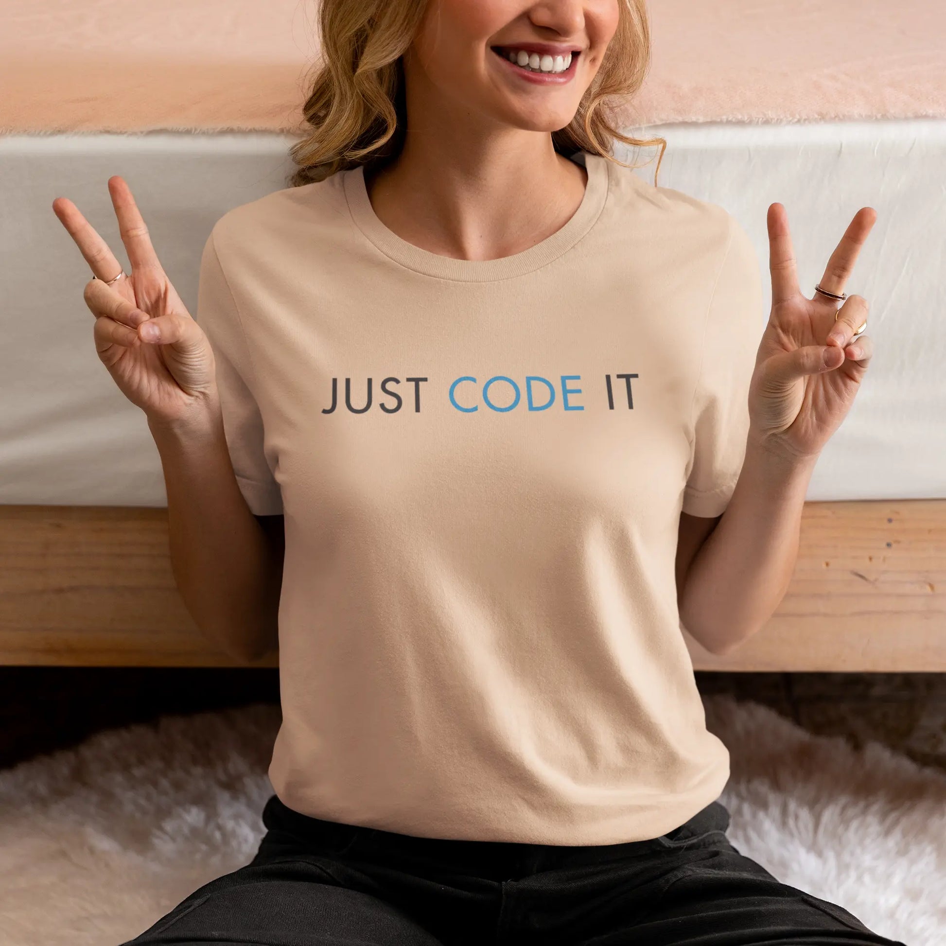 Just Code It - Unisex Classic Round Neck T-Shirt DevHero India