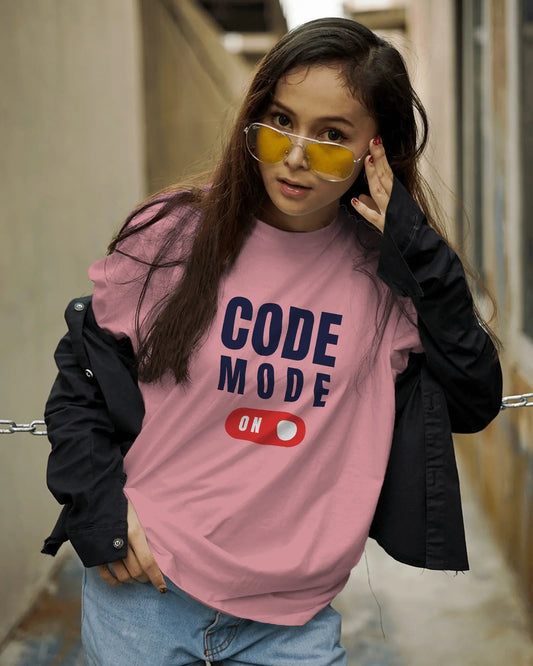 Code Mode On Unisex T-Shirt DevHero India