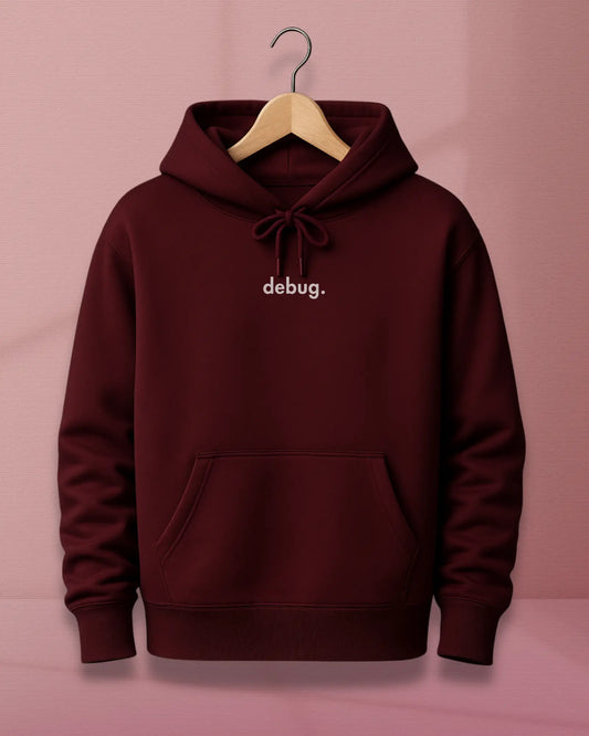Debug - Black Premium Oversized Hoodie for Developers | DevHero India