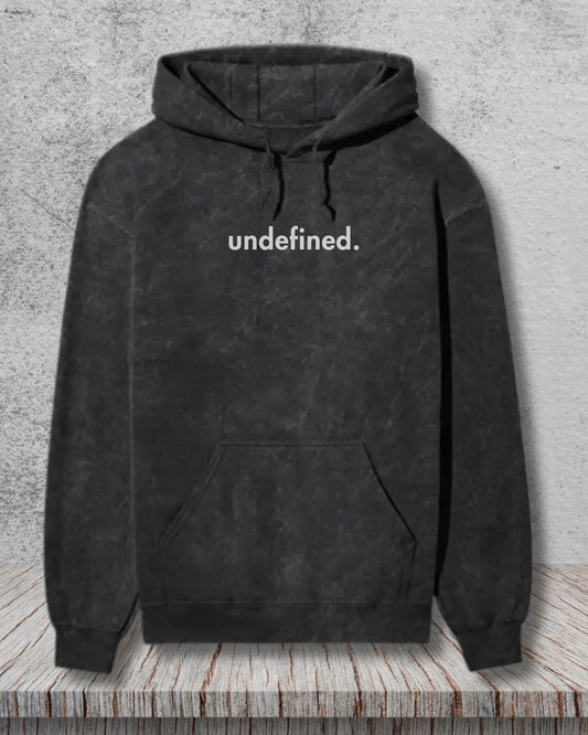 Undefined Acid Wash Hoodie - Iconic Coding Geek Hoodie by DevHero DevHero India