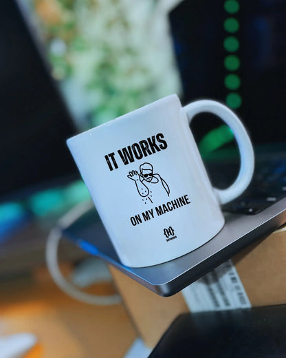 It's Working On My Machine - DevHero White Coffee Mug | Ceramic Coffee Mug for coders (11oz) DevHero India