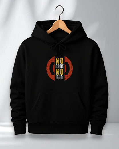 No Code No Bug Hoodie – Oversized Winter Hoodie for Programmers
