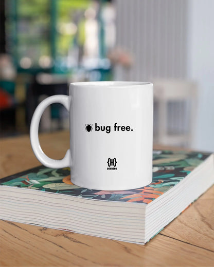 Bugfree - DevHero White Coffee Mug | Ceramic Coffee Mug for coders (11oz) DevHero India