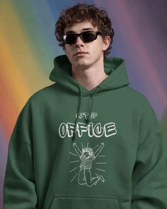 Out of Office Oversized Coding Hoodie for Developers - Black | 400 GSM | DevHero India