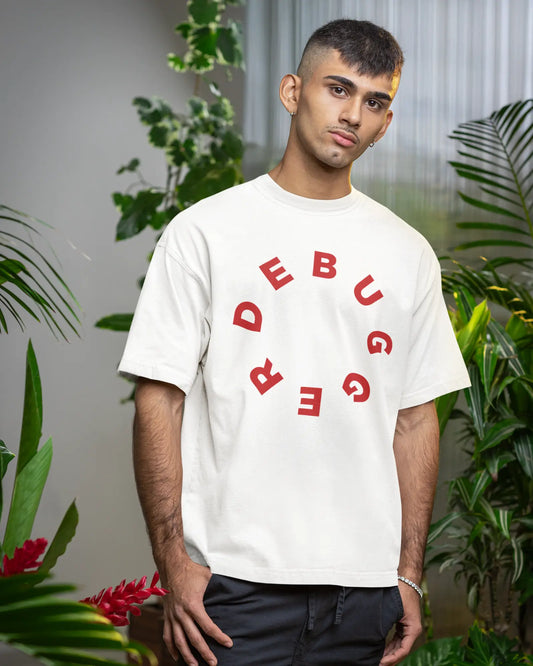 Debugger | Unisex Oversized T-Shirt for Developers DevHero India