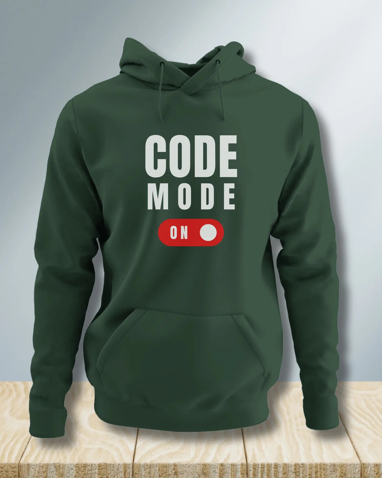 Code Mode On (White) - Focused Coding Gear for Programmers by DevHero DevHero India