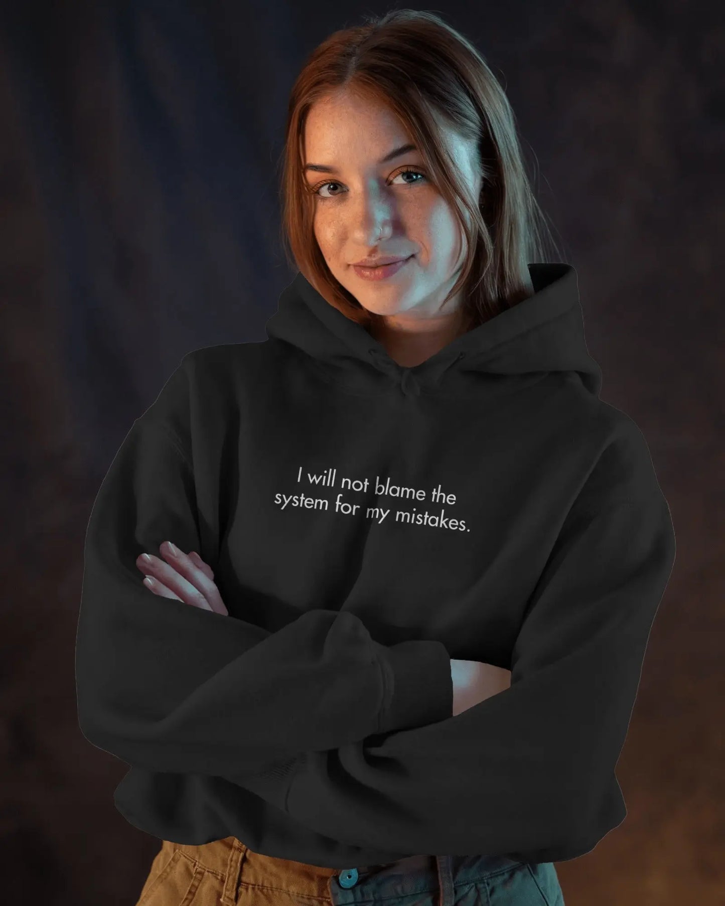 I Will Not Blame The System Hoodie | 400 GSM Oversized Cotton Hoodie for Developers