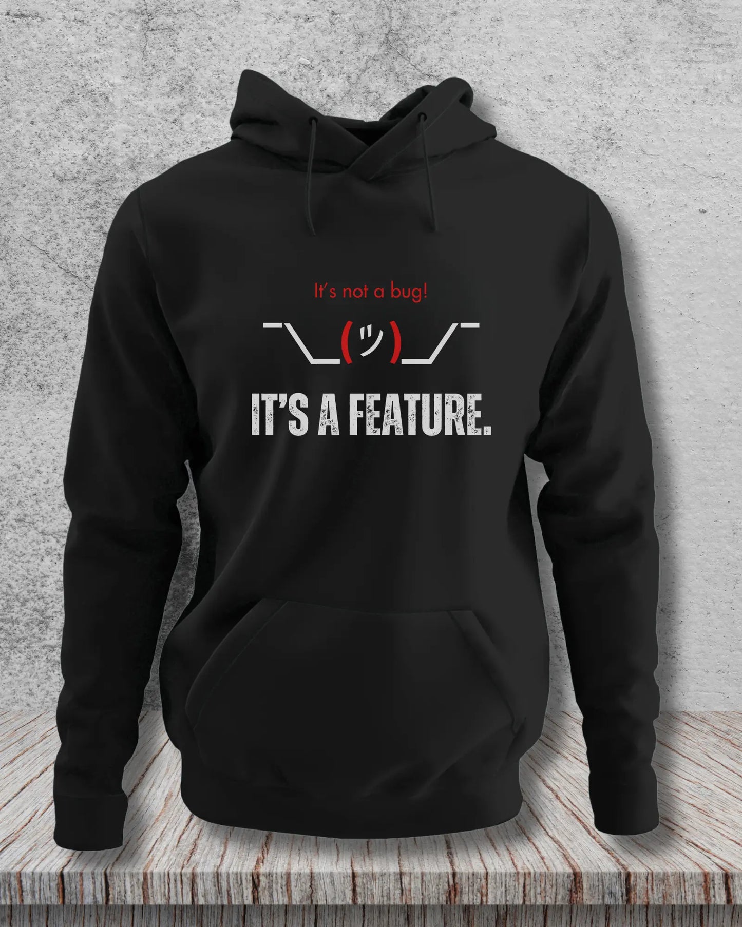 It’s Not a Bug, It’s a Feature - Humor Meets Style in This Coding Hoodie for Programmers DevHero India