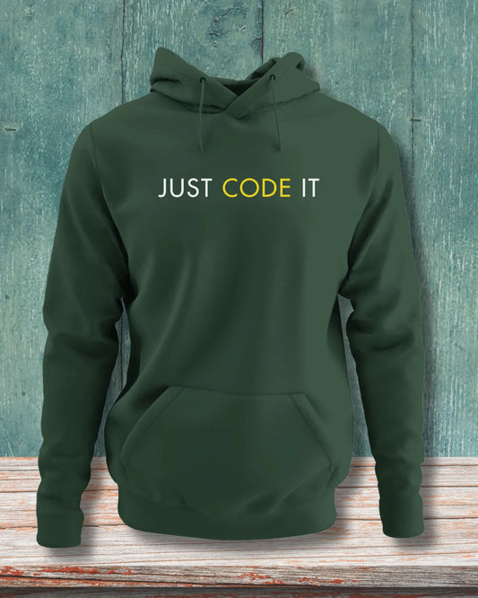 Just Code It - Effortless Style in a Coding Geek Hoodie by DevHero DevHero India