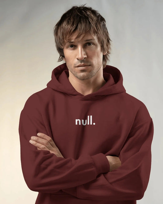 NULL - Unisex Heavy Weight Hoodie for Coders | 400 GSM Hoodie