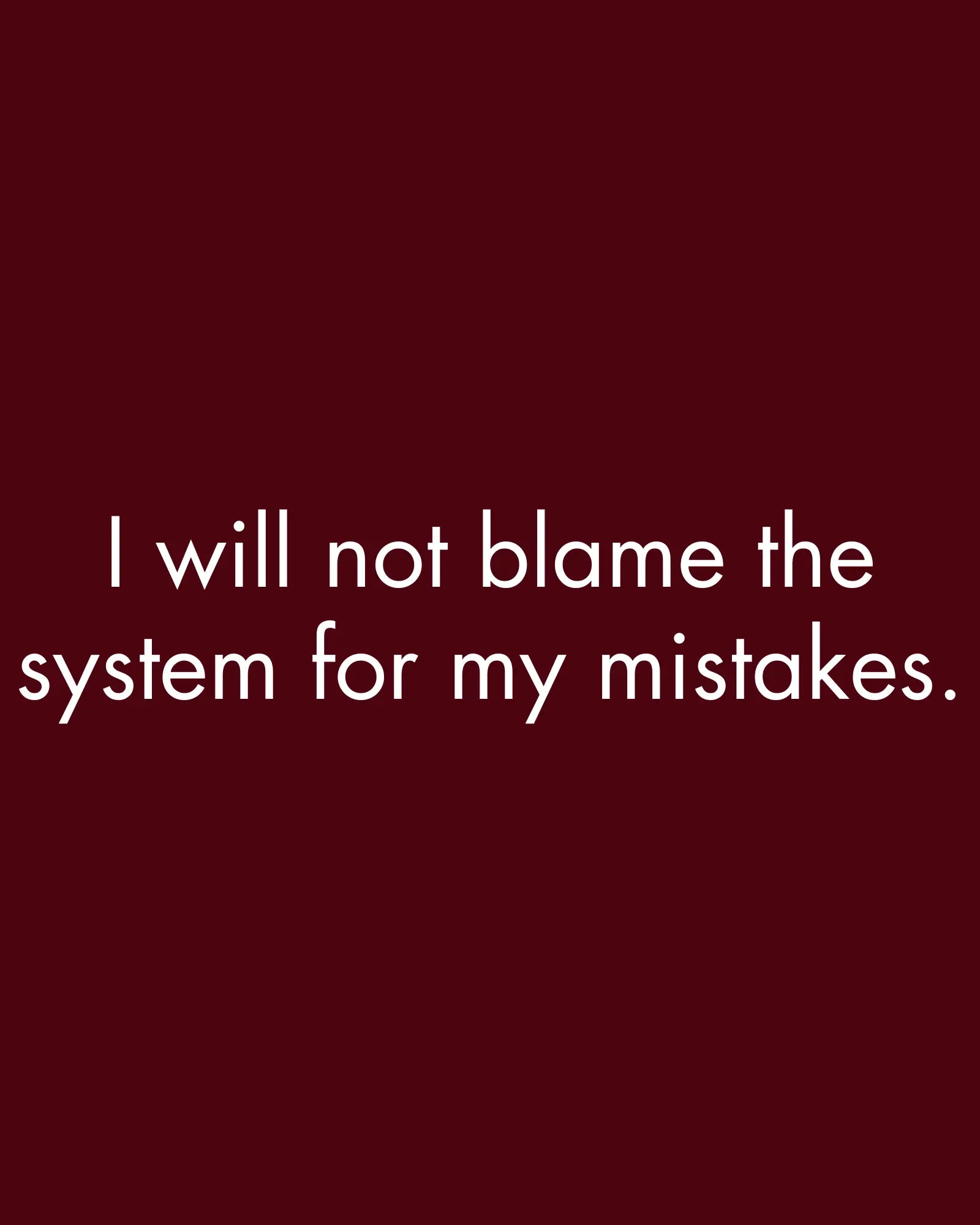 I will not blame the system - Sweatshirt for Accountable Coders DevHero India