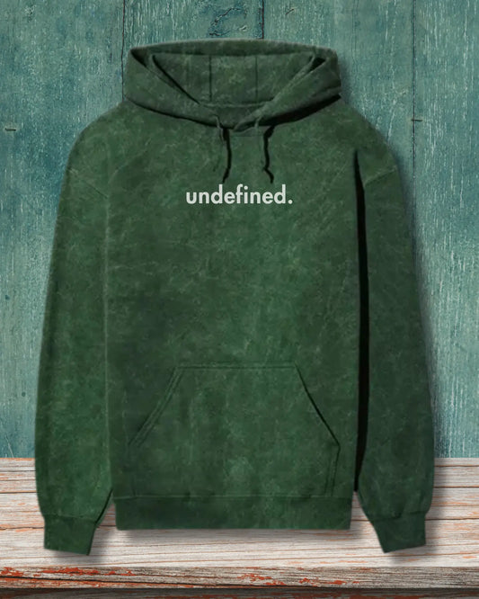 Undefined Acid Wash Hoodie - Iconic Coding Geek Hoodie by DevHero DevHero India