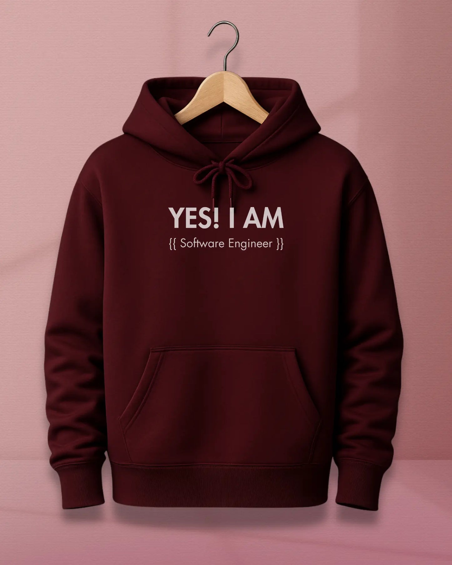 Yes! I Am a Software Engineer Hoodie – 400 GSM Cotton Hoodie for Developers