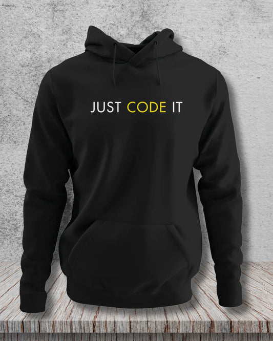 Just Code It - Effortless Style in a Coding Geek Hoodie by DevHero DevHero India