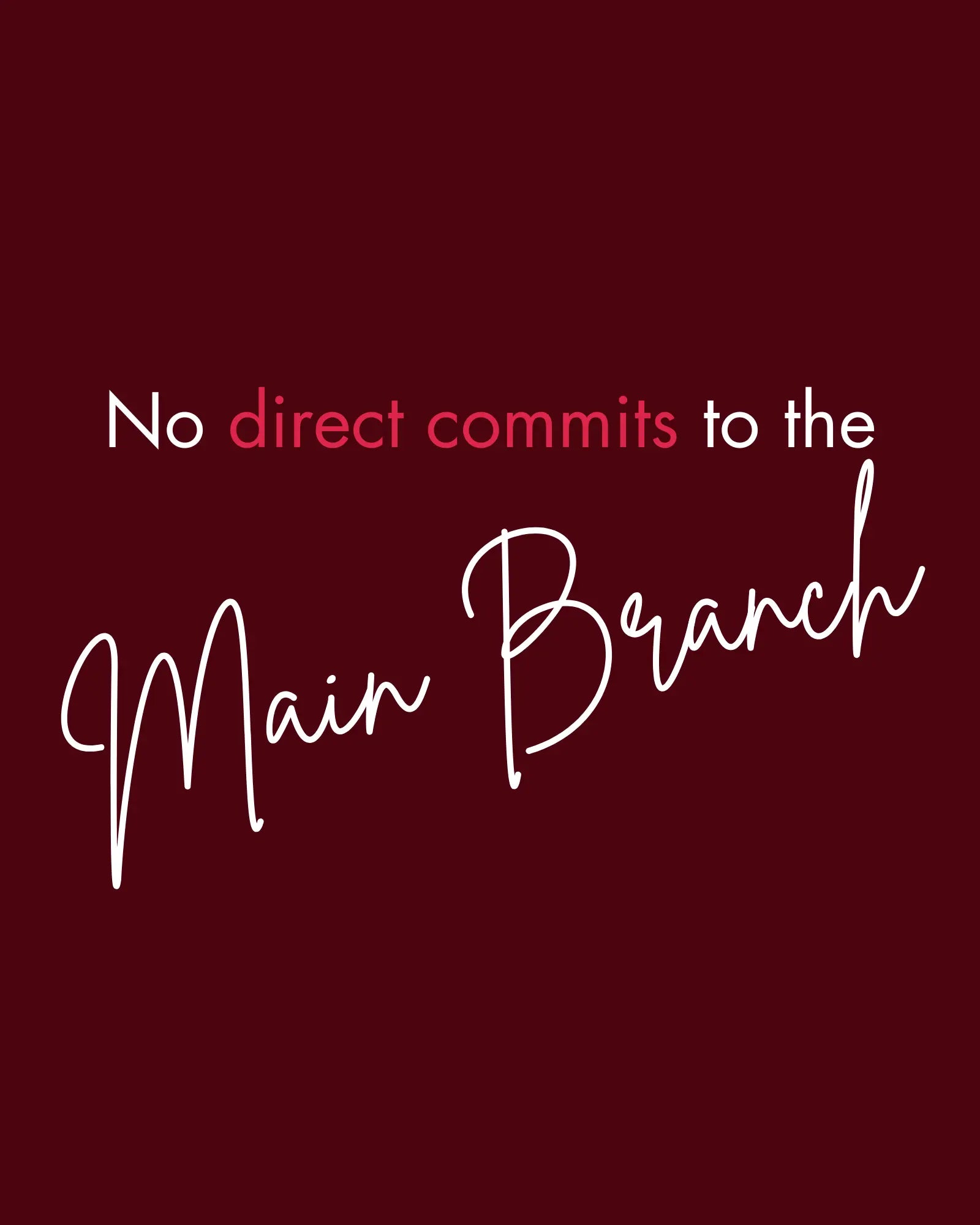 No Direct Commit to the main branch | Unisex Coder Sweatshirt DevHero India