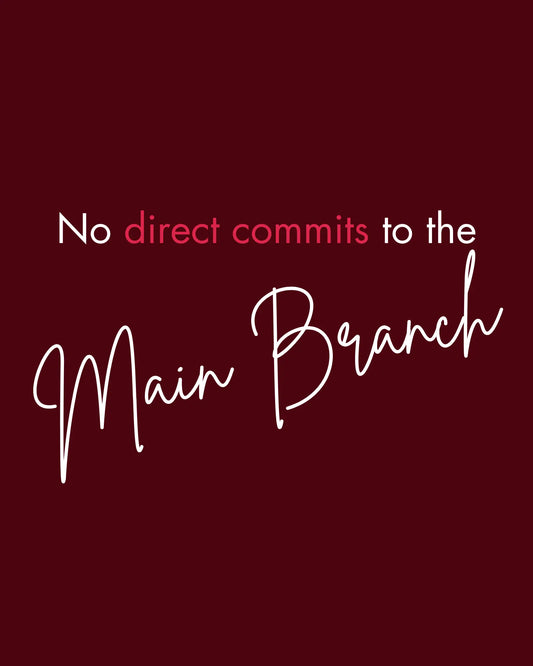 No Direct Commit to the main branch | Unisex Coder Sweatshirt DevHero India