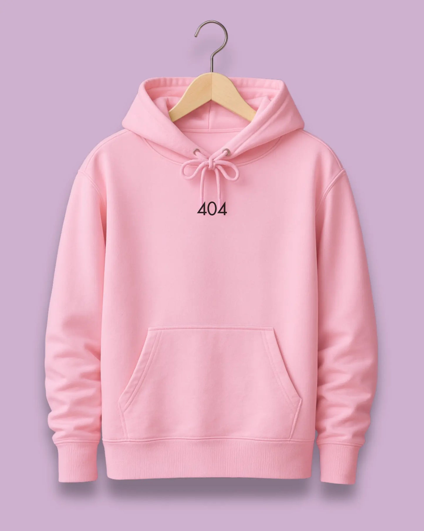 404 White Hoodie – Unisex Oversized Hoodie for Developers