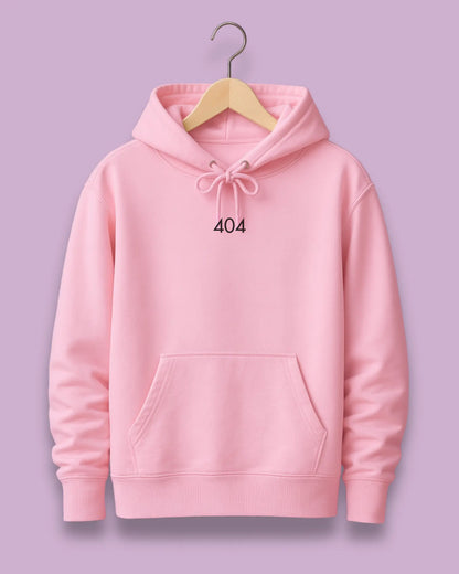 404 White Hoodie – Unisex Oversized Hoodie for Developers