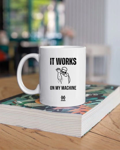It's Working On My Machine - DevHero White Coffee Mug | Ceramic Coffee Mug for coders (11oz) DevHero India