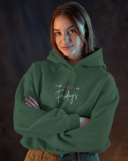 I Will Not Deploy on Fridays Oversized Hoodie – 400 GSM | Hoodie for Developers DevHero India