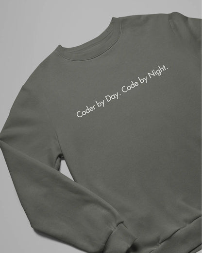 Coder by Day Code by Night - Unisex Sweatshirt for the developers DevHero India