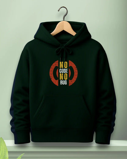 No Code No Bug Hoodie – Oversized Winter Hoodie for Programmers