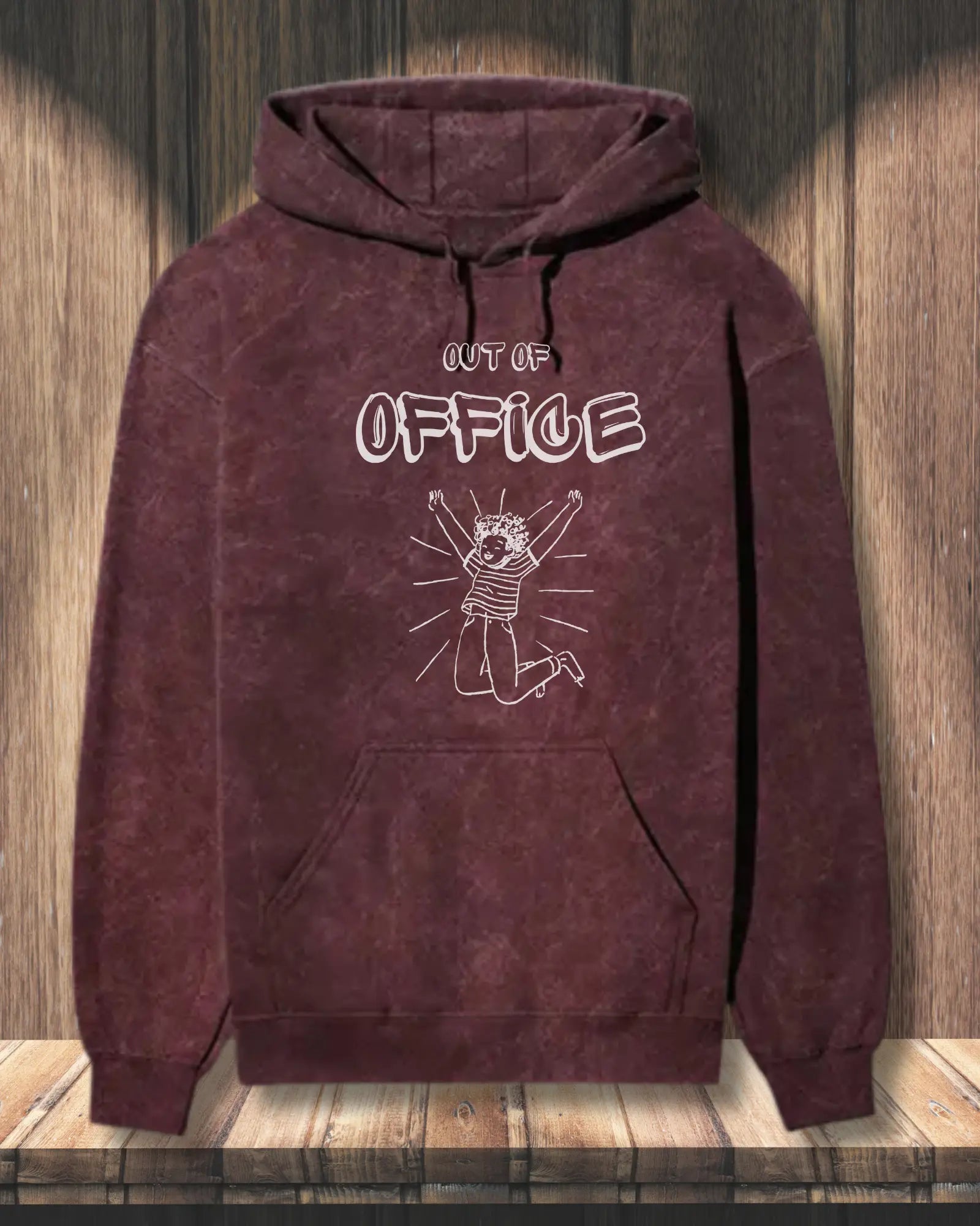 Out of Office (White) - Relax in Style with DevHero’s Coding Hoodies for Programmers | Acid Wash Hoodie DevHero India
