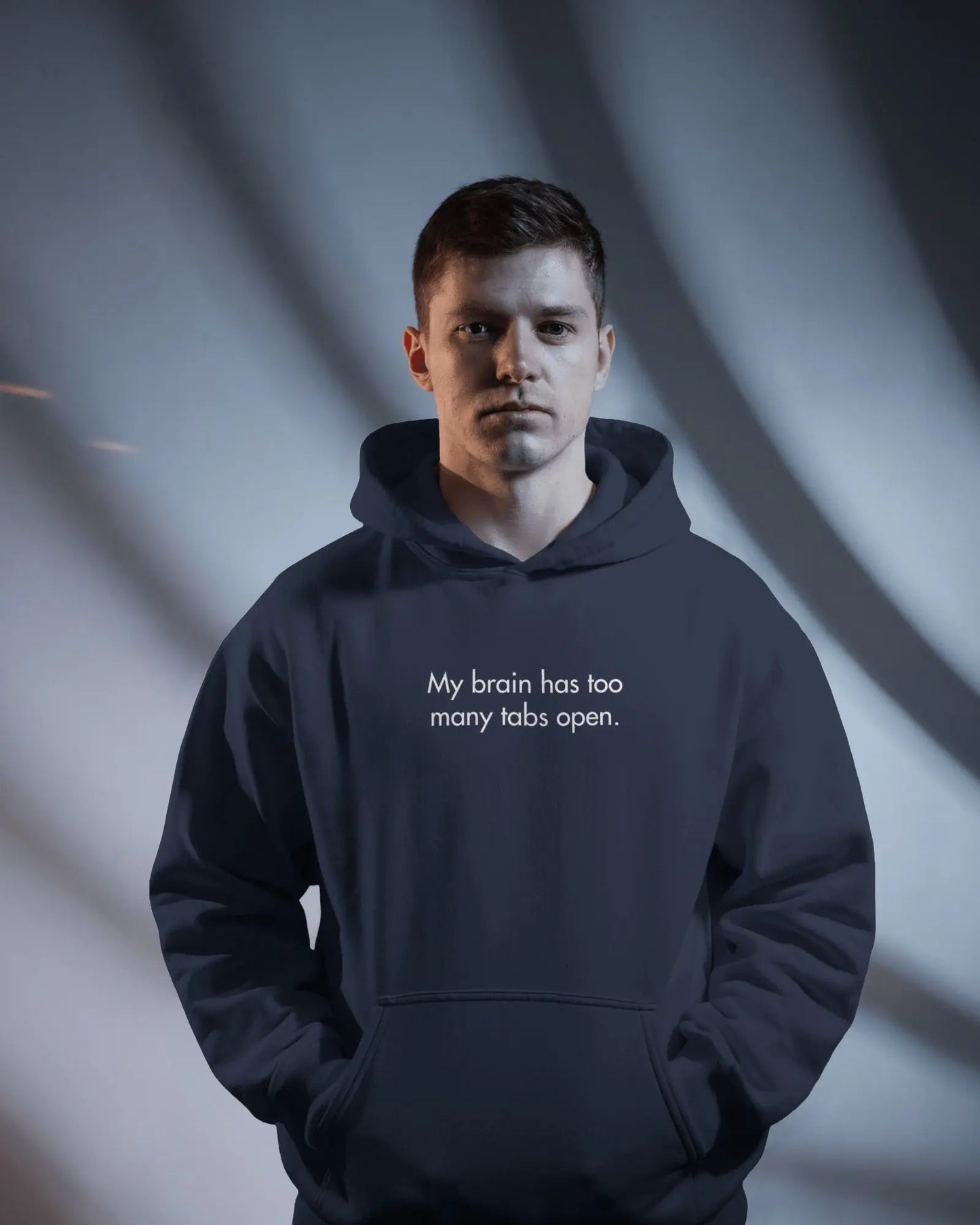 My Brain Has Too Many Tabs Open Hoodie – Oversized Heavy Hoodie for Developers