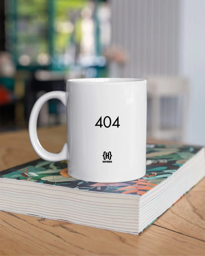 404 - DevHero White Coffee Mug | Ceramic Coffee Mug for coders (11oz) DevHero India