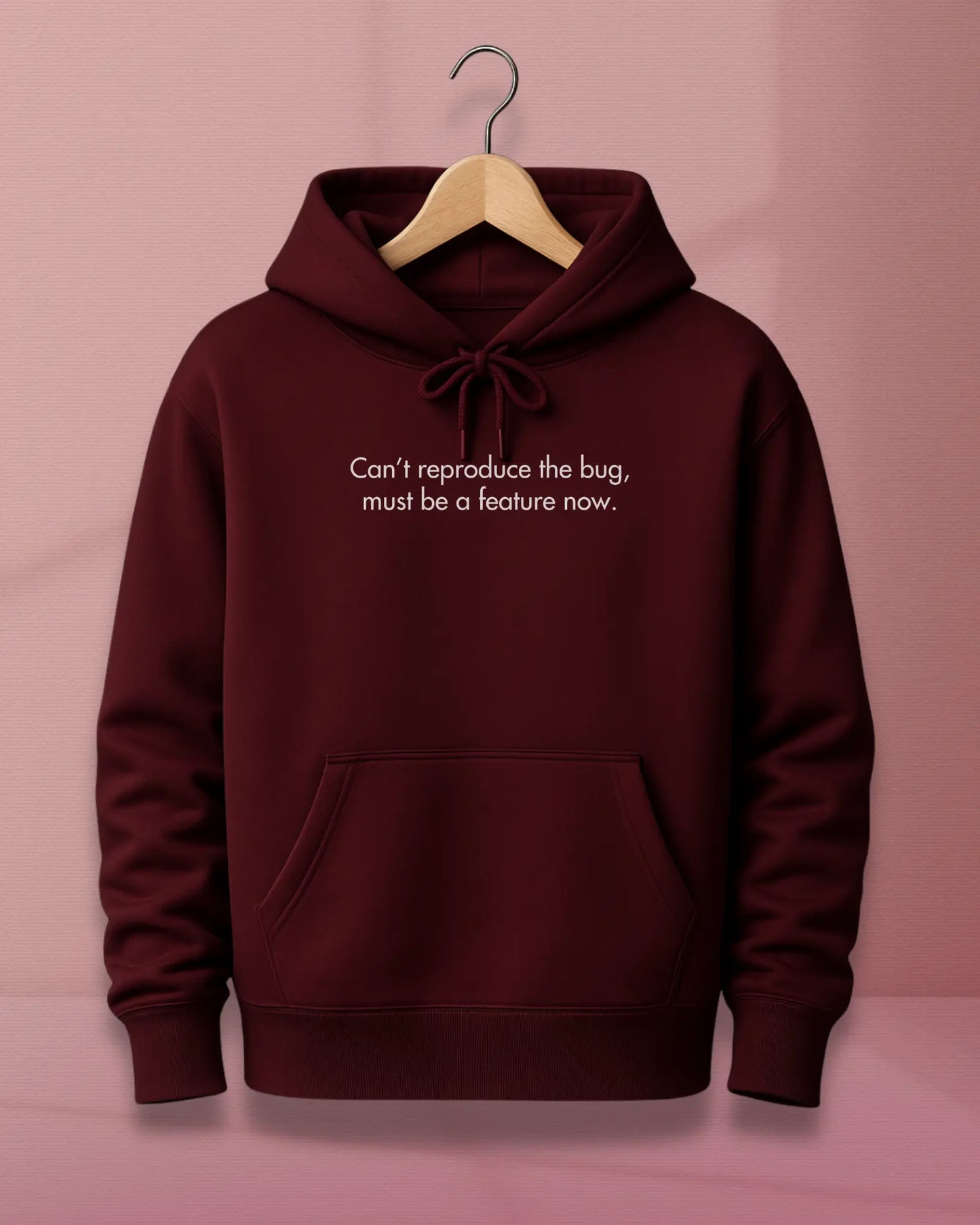 Can’t Reproduce the Bug Hoodie – 400 GSM Oversized Cotton Hoodie for Developers
