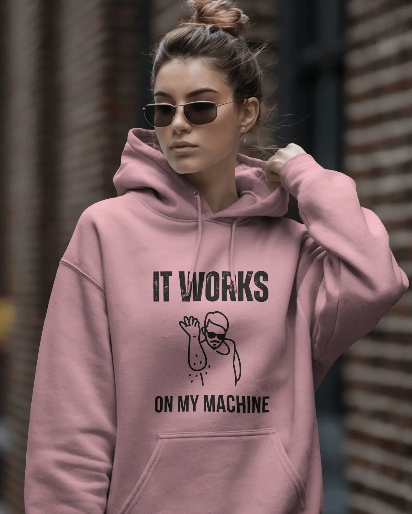 It Works on My Machine - Unisex Oversized Hoodie for coders | 400 GSM