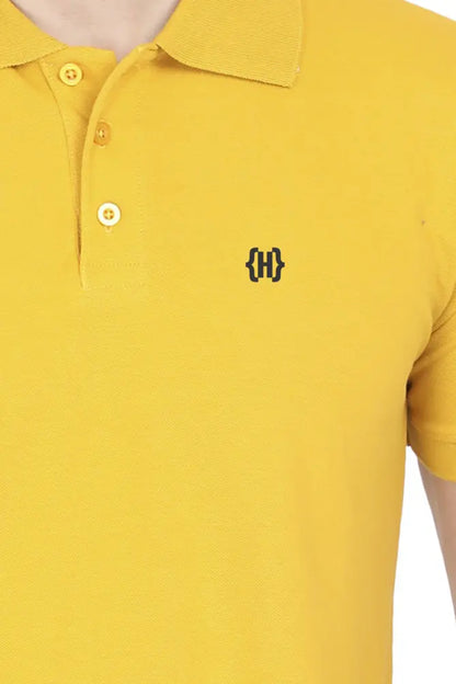 Unisex DevHero Official Polo Half Sleeve T-shirt (black) DevHero India