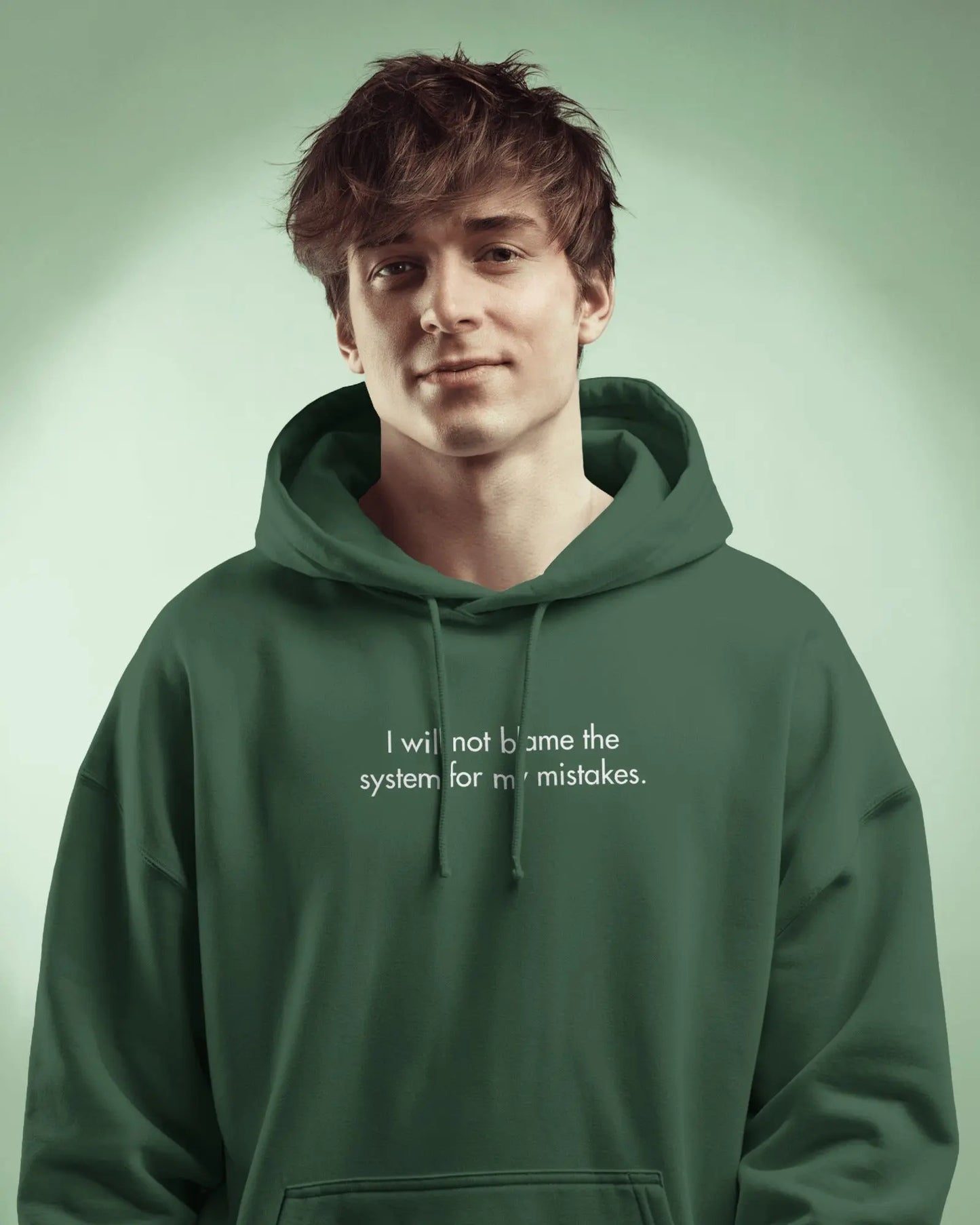 I Will Not Blame The System Hoodie | 400 GSM Oversized Cotton Hoodie for Developers