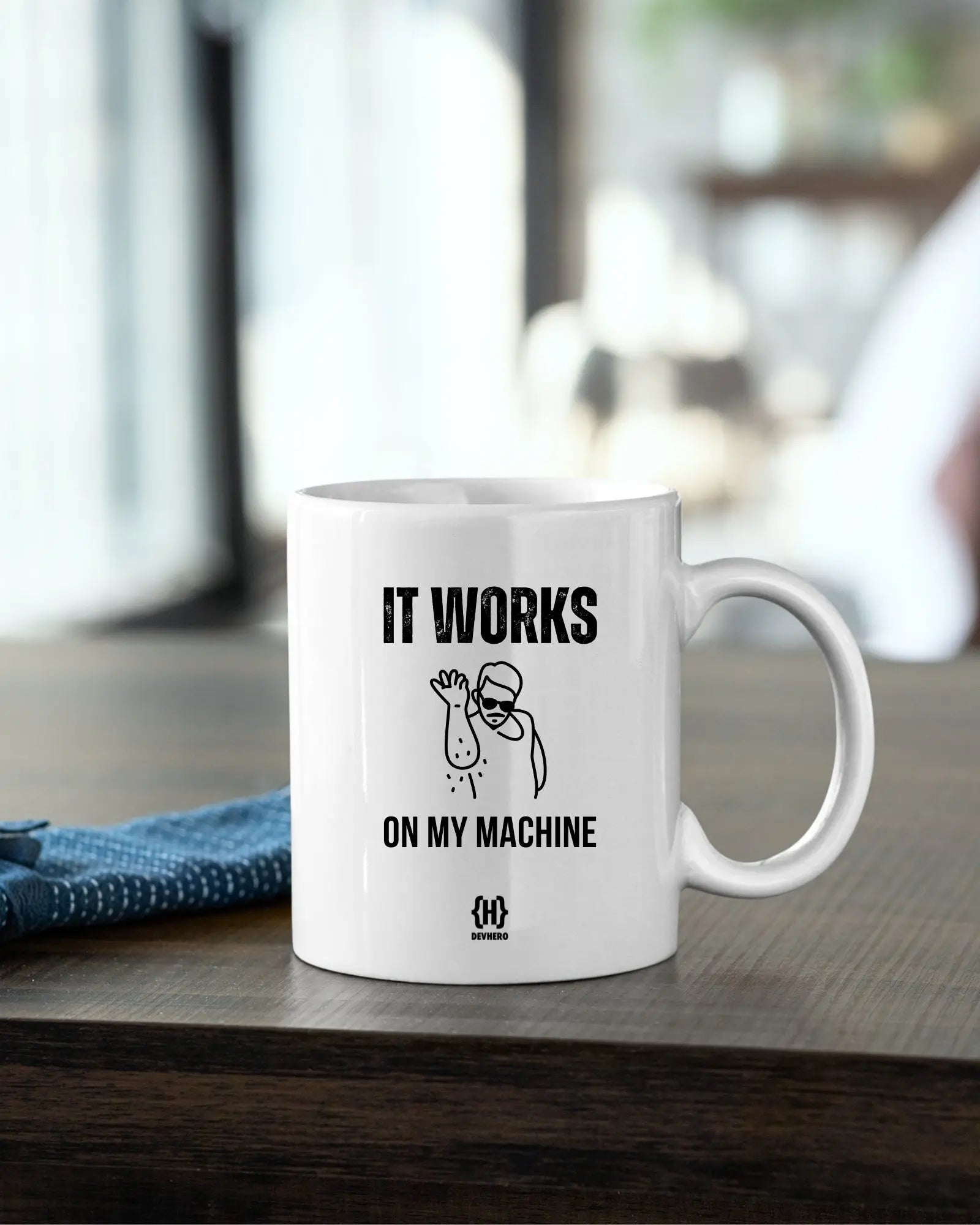It's Working On My Machine - DevHero White Coffee Mug | Ceramic Coffee Mug for coders (11oz) DevHero India