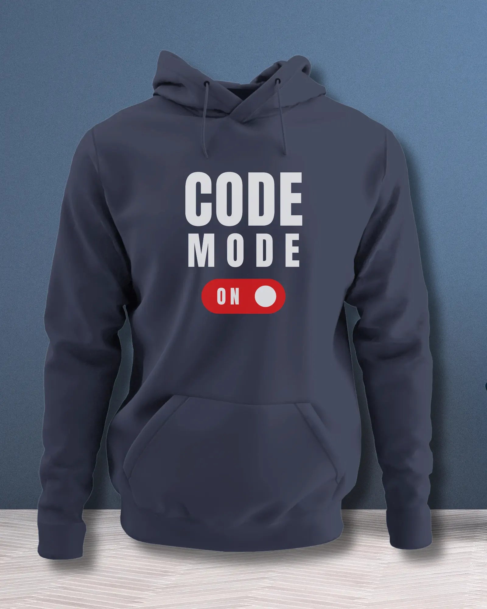 Code Mode On (White) - Focused Coding Gear for Programmers by DevHero DevHero India