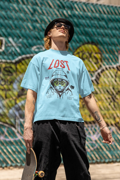Lost in the Bugs | Unisex Oversized Coding T-Shirt DevHero India