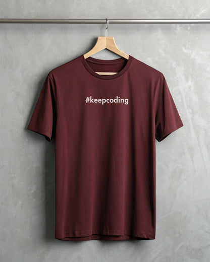 #keepcoding | Premium Supima T-Shirt for Developers DevHero India