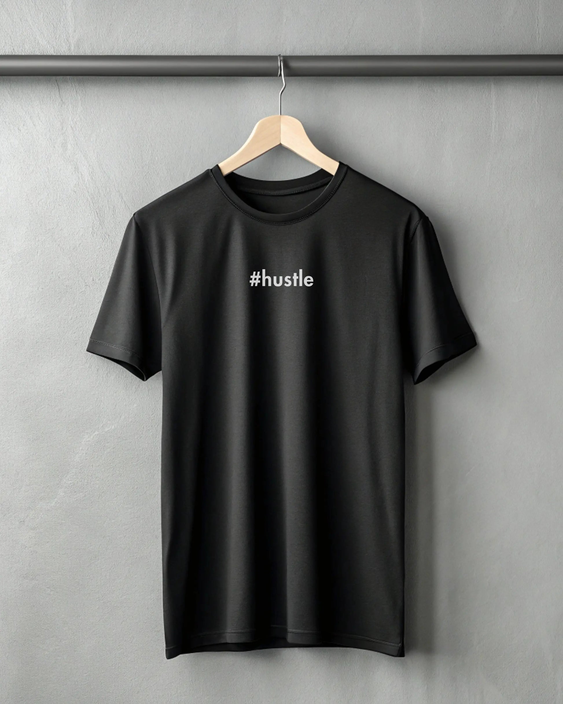 #hustle | Premium Supima T-Shirt for Software Engineers DevHero India