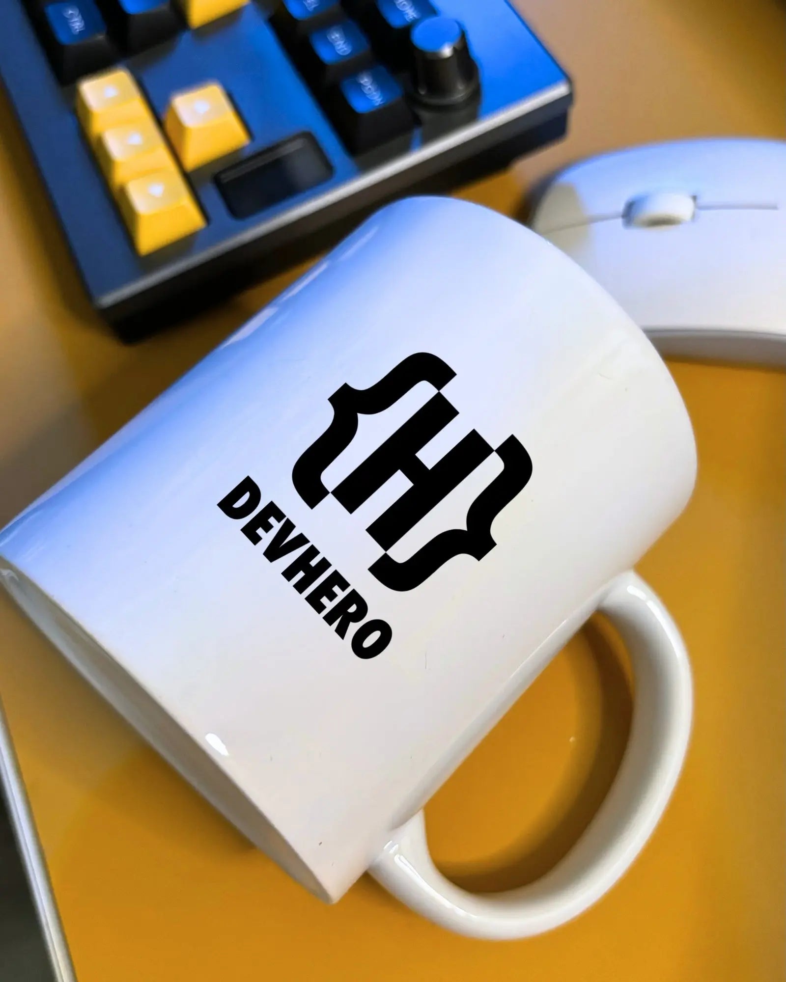 Official DevHero White Coffee Mug | Ceramic Coffee Mug for coders (11oz) DevHero India