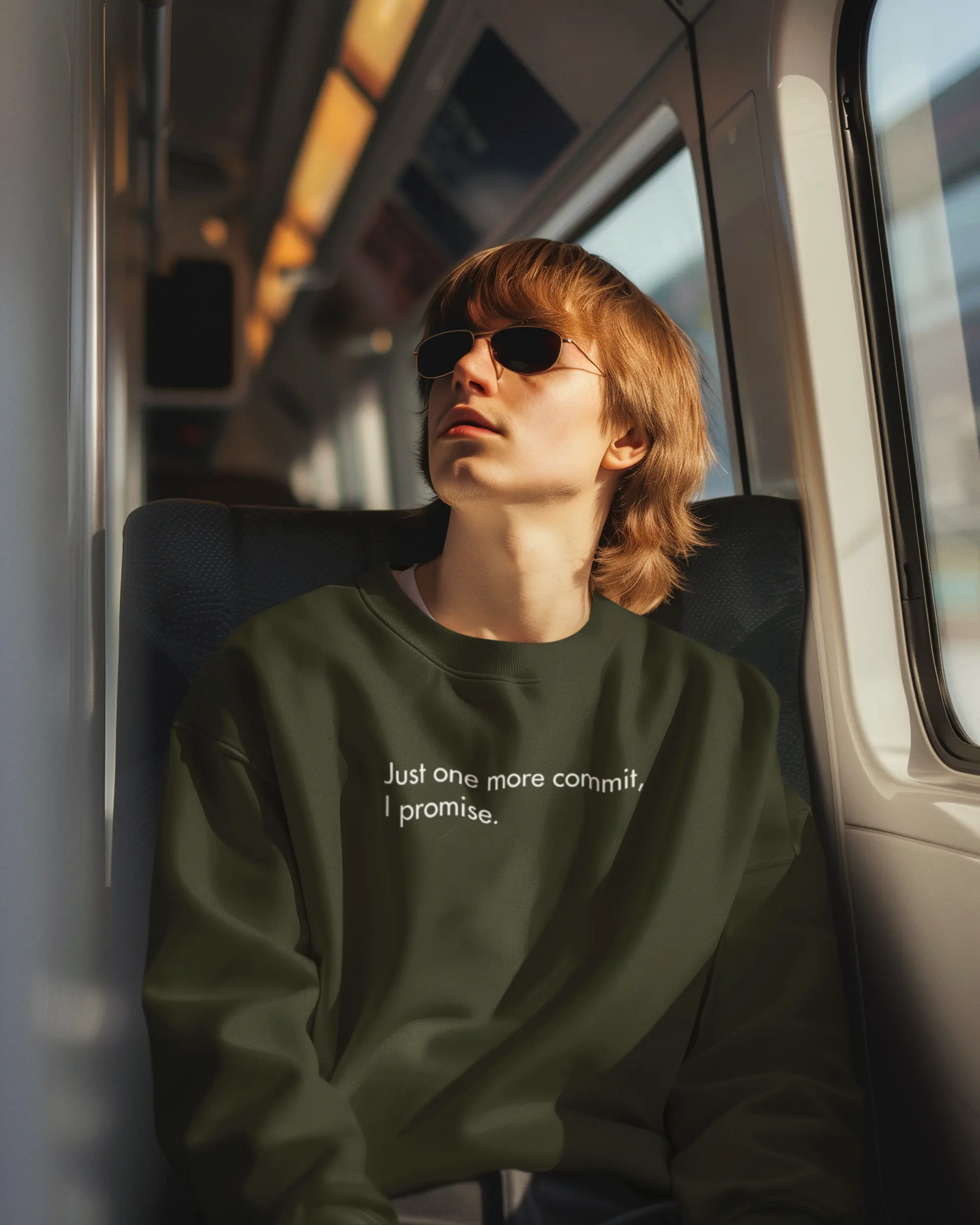 Just One More Commit, I Promise | Classic Sweatshirt for Developers DevHero India