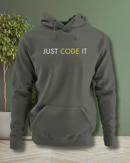 Just Code It - Effortless Style in a Coding Geek Hoodie by DevHero DevHero India