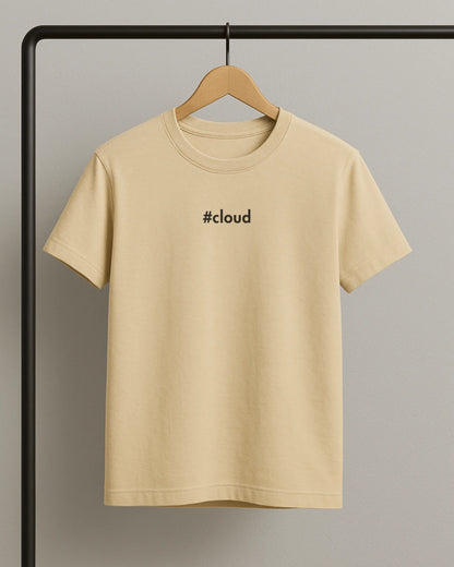 #cloud | Premium Supima T-Shirt for Software Engineers | Black DevHero India