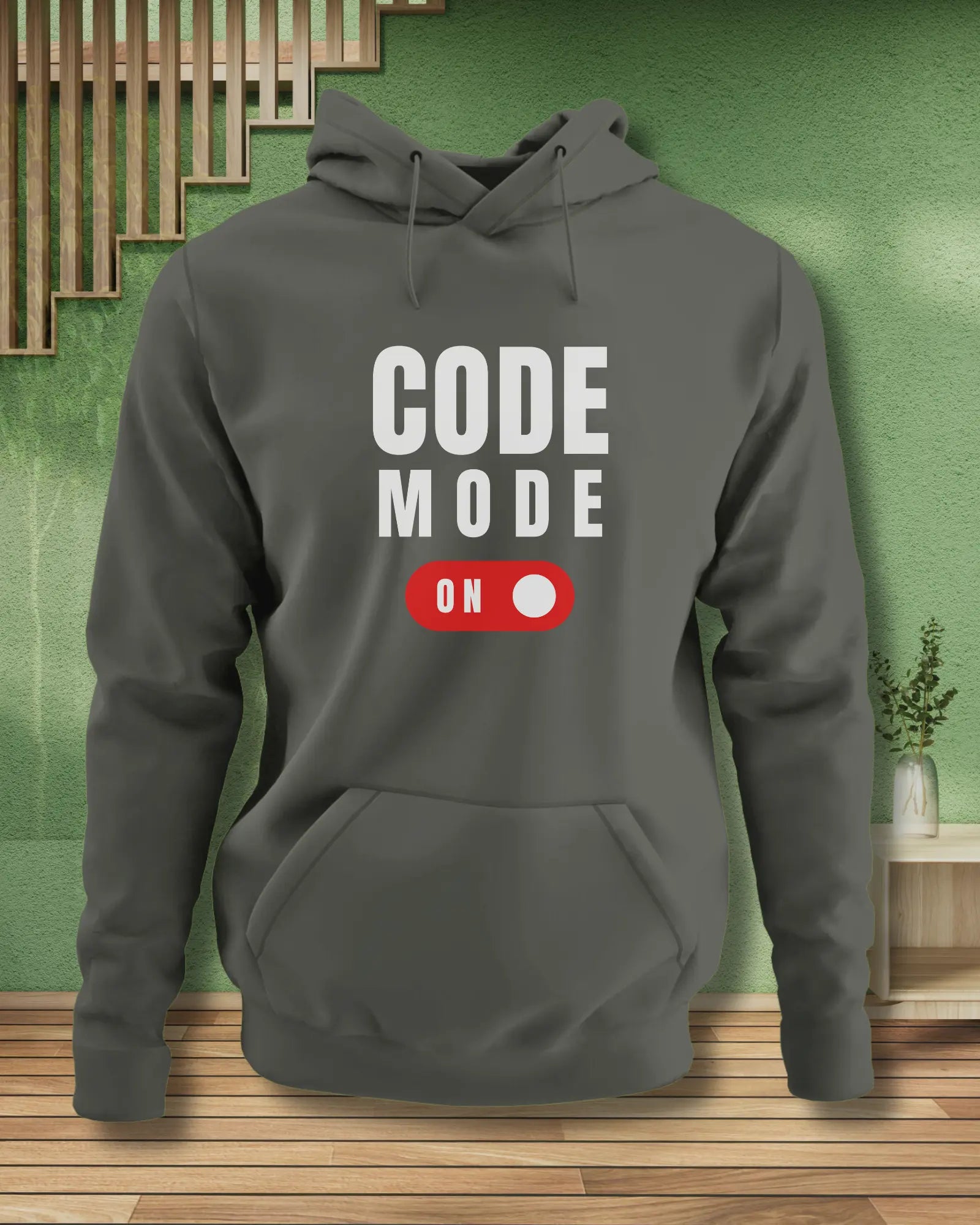 Code Mode On (White) - Focused Coding Gear for Programmers by DevHero DevHero India
