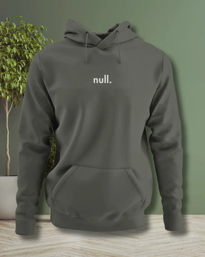 Null - Minimalist Coding Hoodie for Programmers by DevHero DevHero India
