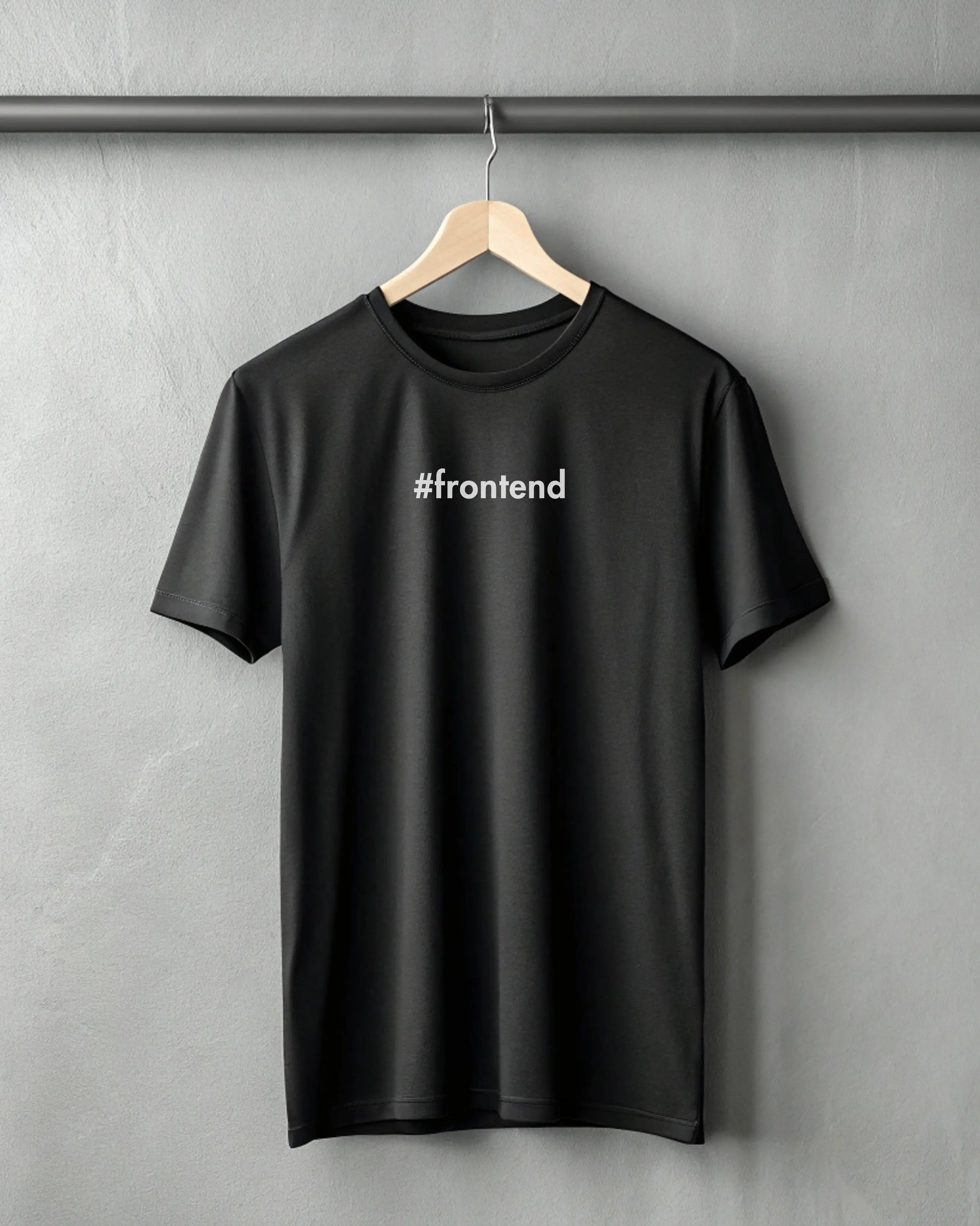 #frontend | Premium Supima T-Shirt for coders DevHero India