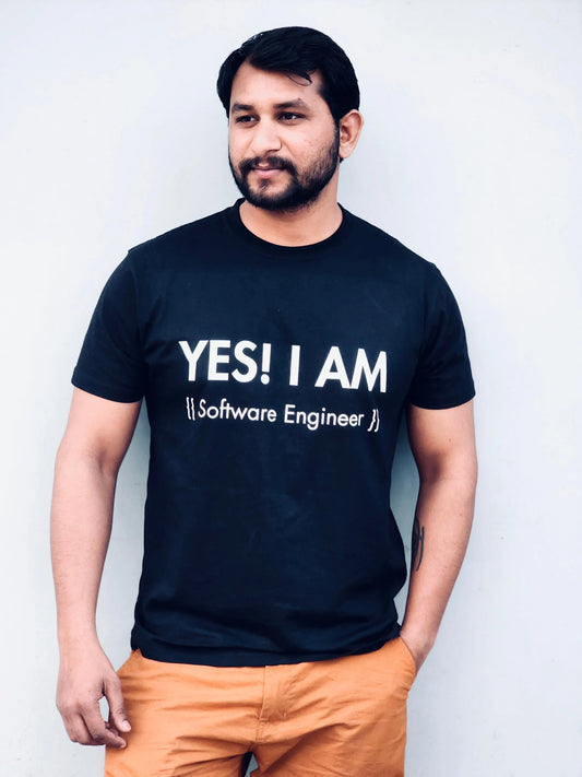 Yes! I am a Software Engineer - Unisex T-Shirt - Comfortable and Stylish DevHero India