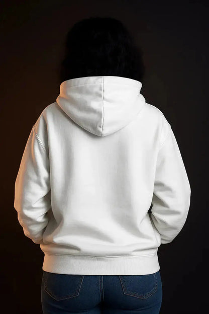 NULL - Unisex Heavy Weight Hoodie for Coders | White | 400 GSM Hoodie